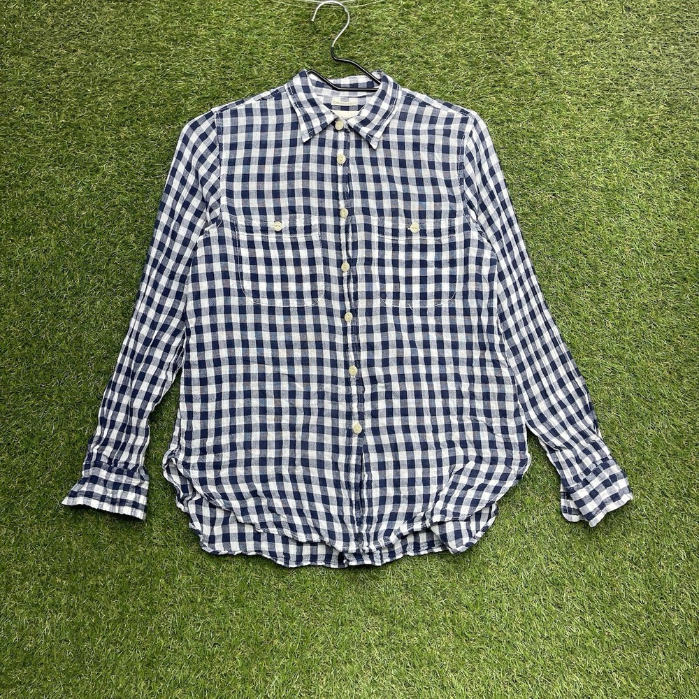 Denim & Supply Ralph Lauren Flannel Shirt Womens Medium Plaid Long Sleeve Button